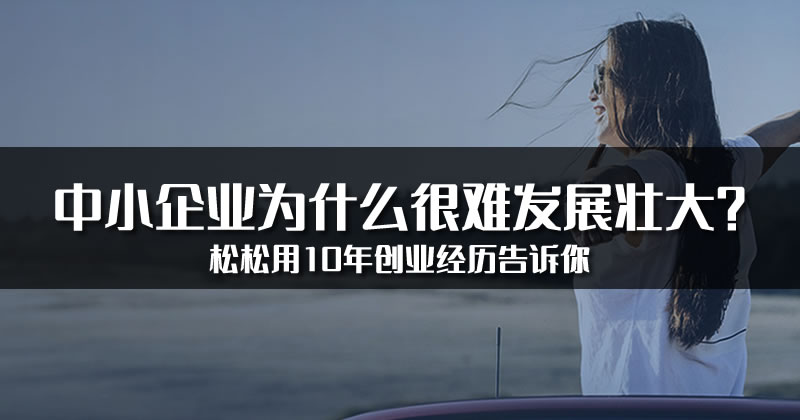 中小企业为什么很难发展壮大? 卢松松 创业 微新闻 第1张