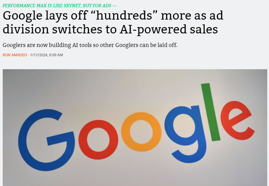 Google用AI替代广告销售工作只是开始…… Google 人工智能AI 微新闻 第1张