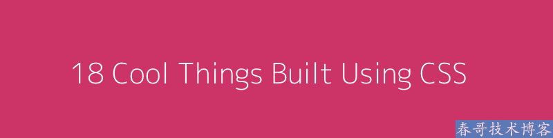 18-things-built-using-css