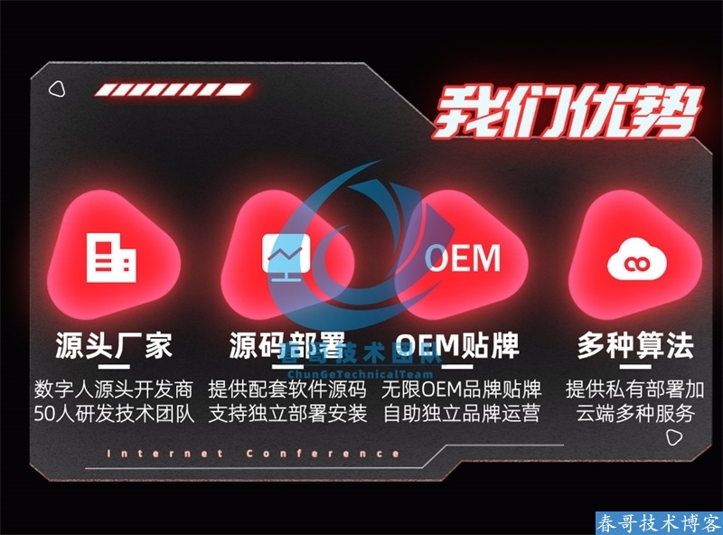 <a href=https://www.cgtblog.com/e/tags/?tagid=1188 target=_blank class=infotextkey>春哥团队</a>数字人分身克隆系统源码商运版重磅发布！独家接入DeepSeek大模型！